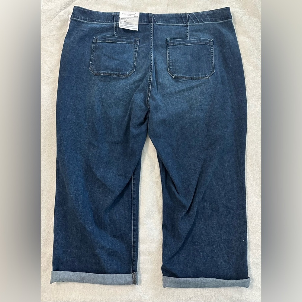 NWT Westbound Women's High Rise Fit‎ Crop Jeans - Size 22W - Picture 4 of 7